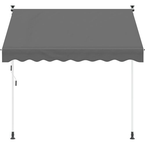  Ručno sklopiva tenda Svjetlosiva 300 cm Slike