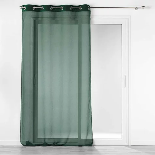 Douceur d intérieur Zelena prosojna zavesa 140x240 cm Casual –