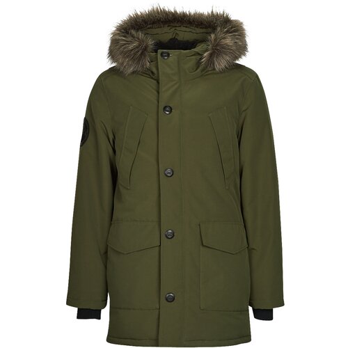 Superdry Parke EVEREST FAUX FUR HOODED PARKA Kaki Cene