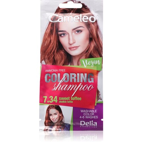 Delia Cosmetics Cameleo Coloring Shampoo šampon za toniranje za kosu nijansa 7.34 Sweet Toffee 40 ml Cene
