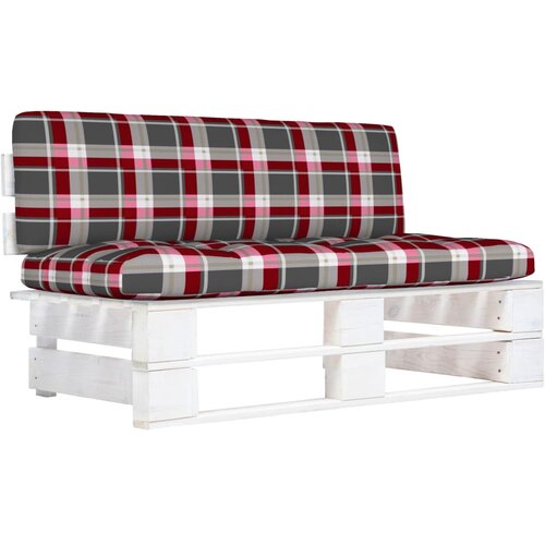  Srednja vrtna sofa od paleta od bijelo impregnirane borovine Cene