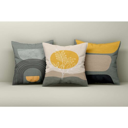 WALLXPERT Asr_plw25 - 48 multicolor cushion cover set (3 pieces) Cene