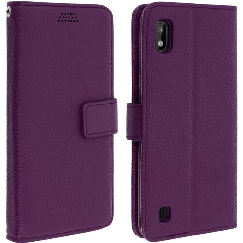 AVIZAR folio case držalo za kartice in stojalo za video, zrnat ucinek - vijolicna str. samsung galaxy A10, (20615983) Cene