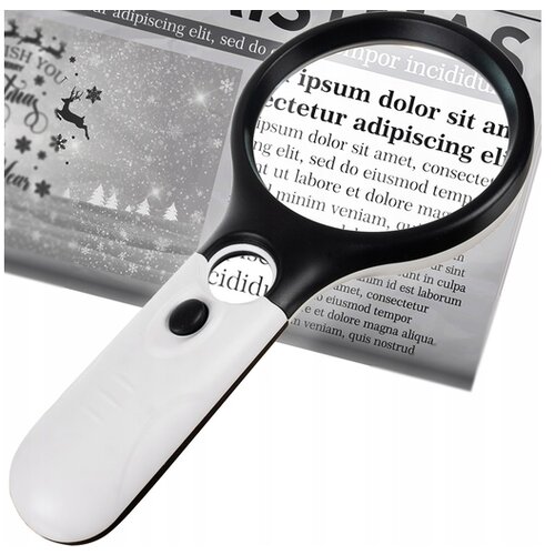 Izoksis povečevalno steklo 2 leče z LED osvetlitvijo 8x lupa 19cm 00022670 Cene