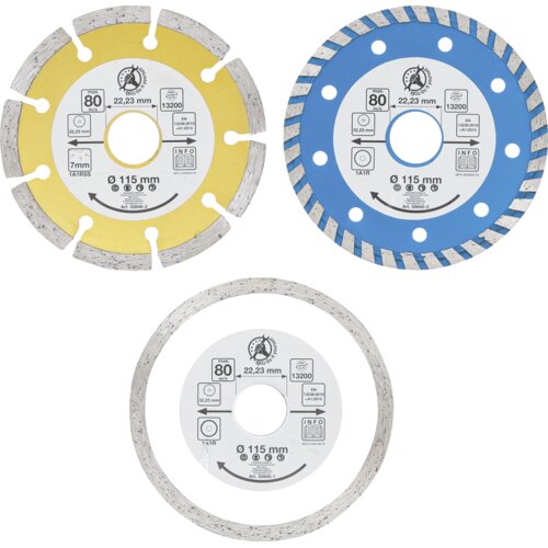 BGS set dijamantnih reznih ploča 115 mm, 3-dijelni 50840 Cijene