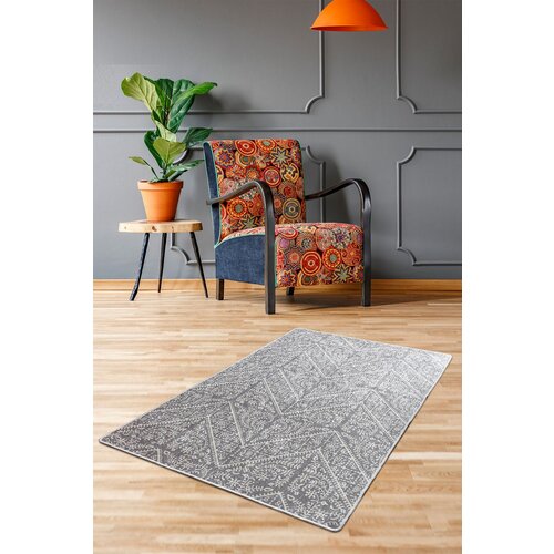 Maggie - grey multicolor hall carpet (80 x 150) Slike