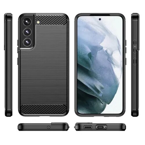  Silikonski ovitek za samsung galaxy S22 plus 5G - mat carbon črn Slike