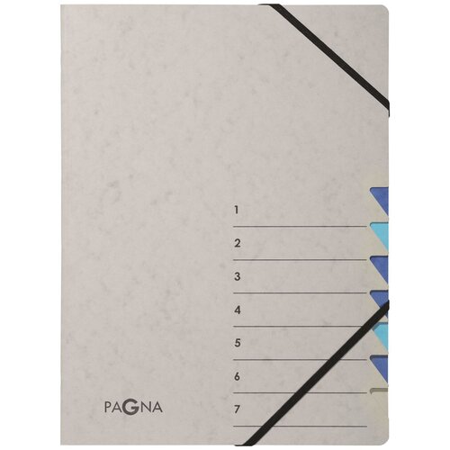 Pagna Organizator mapa Easy Grey, A4, 7 predelkov, siva / modra, (21651717) Cene