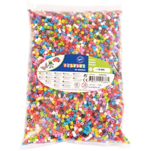 Playbox 5mm MIDI perle za glačanje, 10000 komada, šareni mix s 10 različitih boja Cene
