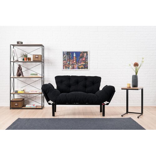  Dvosjed Nitta 155x85x70cm Crna Cene