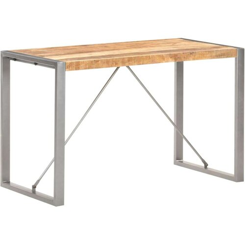  Blagovaonski stol od grubog masivnog drva manga 120x60x75 cm - Siva 120 x 60 x 75 cm 1 Grubo masivno drvo manga Slike