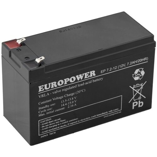  EUROPOWER EP Series AGM Battery 12V 7.2Ah (Service Life 6-9 Years) Cijene