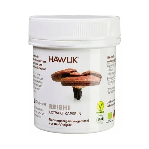 Hawlik bio Reishi ekstrakt - kapsule - 60 kaps.