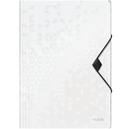 Esselte Leitz mapa s klapo in elastiko wow, a4, bela 45990001 Slike