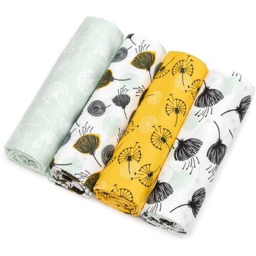T-TOMI Cloth Diapers Dandelions plenice iz blaga 76x76 cm 4 kos Cene
