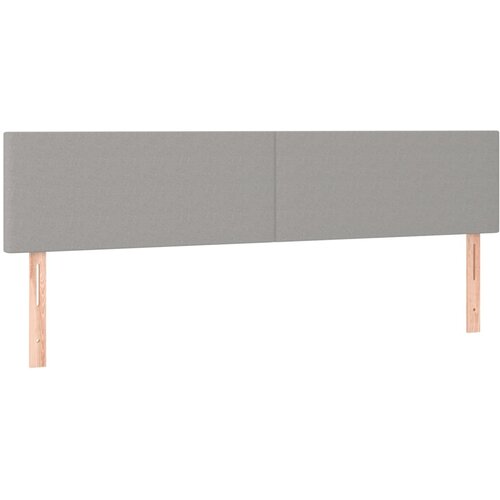  Uzglavlja svjetlosiva 200x5x78/88 cm od tkanine Slike