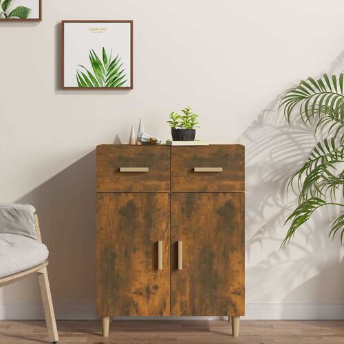  Komoda boja dimljenog hrasta 69,5x34x89 cm konstruirano drvo Cijene