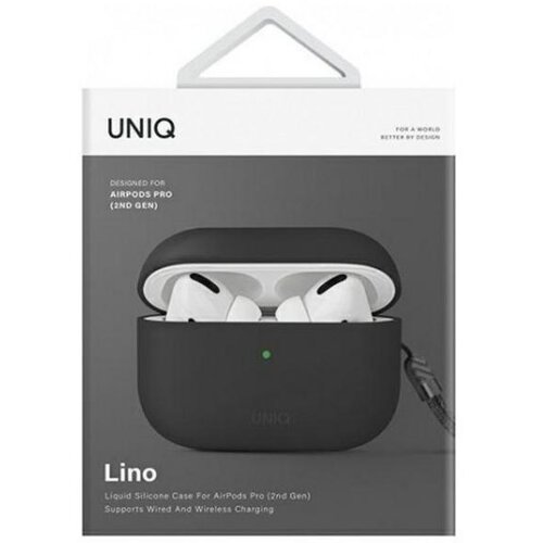Uniq Silikonski ovitek Lino za Apple AirPods Pro 2 siv, (5000264556) Cene