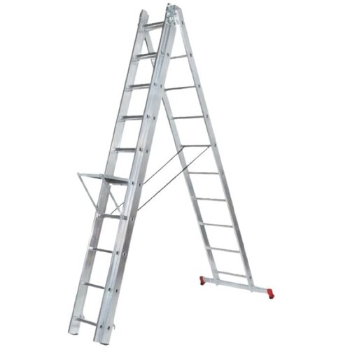 Centaure Dvodelne profesionalne aluminijumske merdevine 2x7 Slike