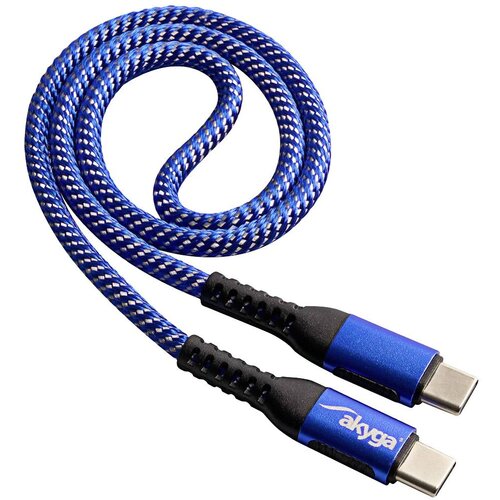 Akyga USB kabel USB-C&reg; vtič\, USB-C&reg; vtič 0.50 m modra AK-USB-36, (20578033) Cene