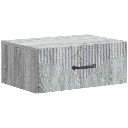  Stenski nočni omarici s predalom Siva Sonoma 49 x 34,5 x 20 cm, (5000210016) Cene