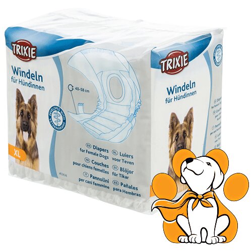 Trixie diapers Female, Pelene Za Ženke - 12 Komada, 40-58cm, XL Cene