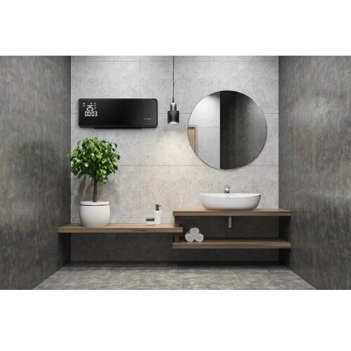  Concept QH4001 - Električni grejač 1000/2000W IP22 crni + daljinski upravljač Slike
