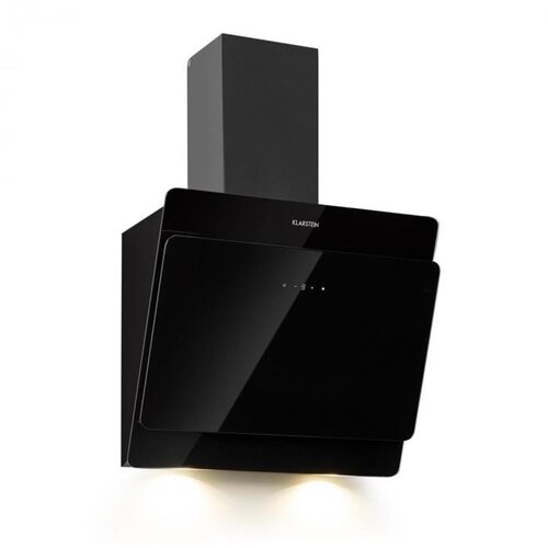 Klarstein Aurica 60, kuhinjska napa, 165W, 3 stopnje, 620 m³/h, LED, steklo, črne barve Cene