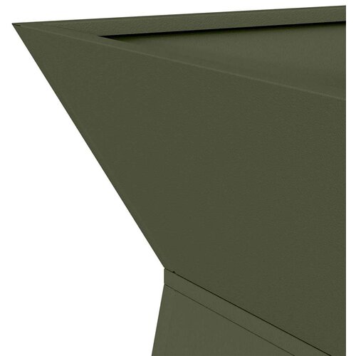  Stup saksija 2 pcs Maslinasta 40 x 40 x 100 cm Slike