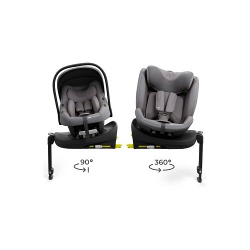 Kinderkraft Set auto sedišta I-lite i-fix endura safe sa isofix bazom black grey Cene