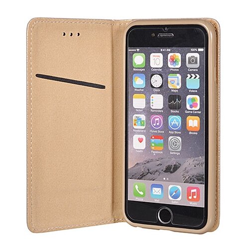  Magnetna preklopna torbica Samsung Galaxy S21 FE G990 - zlata Slike