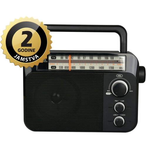 Dartel radio FM, AM, analogni, AC ili klasične baterije, crni RD-18 Cijene