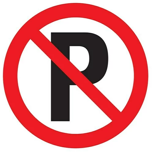Pickup Znak zabrane (Promjer: 30 cm, Zabranjeno parkiranje)