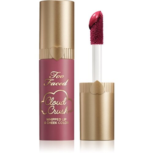 Too Faced Cloud Crush Whipped Lip &amp;amp; Cheek Color tekuće rumenilo za usne i lice nijansa Bed of Roses 4.3 g Slike