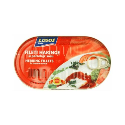 Losos fileti haringe u paradajz sosu 170g limenka Cene