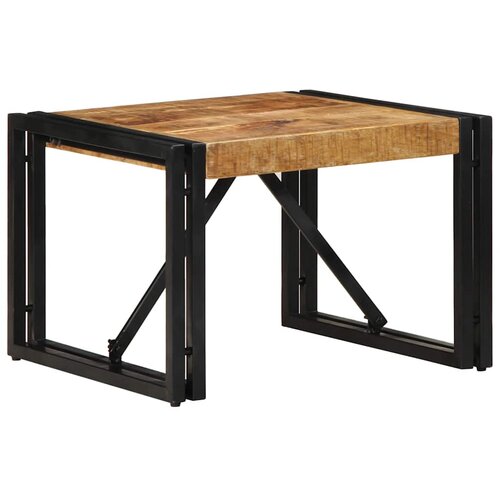 VidaXL Kava miza 50x50x35 cm Masivni neobdelan les Mango Slike