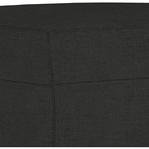 Klupa crna 100x35x41 cm od tkanine Slike