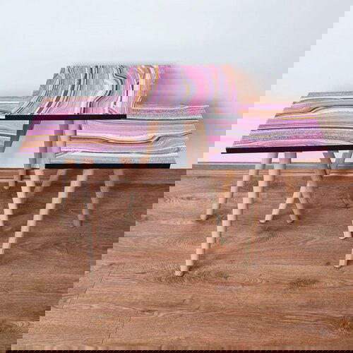 Hanah home 3Shp88 - Pink PinkWhiteGold Nesting Table (3 Pieces) Cene