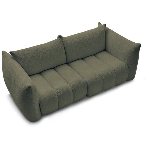 Bobochic Paris Zelena sofa od boucl&amp;eacute; tkanine 234 cm Azra &amp;ndash; Slike