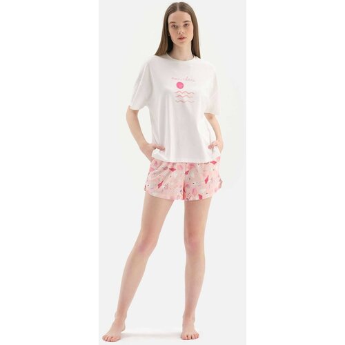 Dagi Pajama Set - White - Graphic Cene