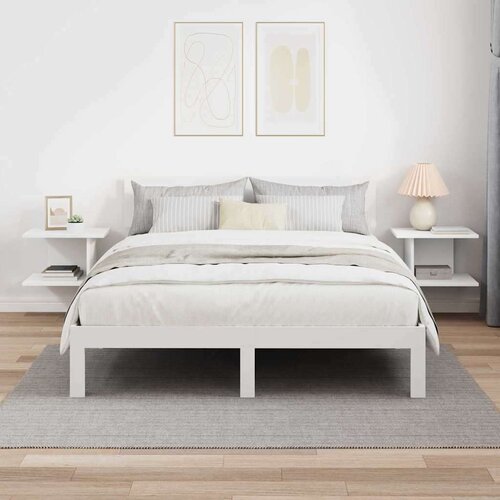  Noćni ormarić 2 pcs Bijelo 40 x 30 x 25 cm Konstruirano drvo Slike