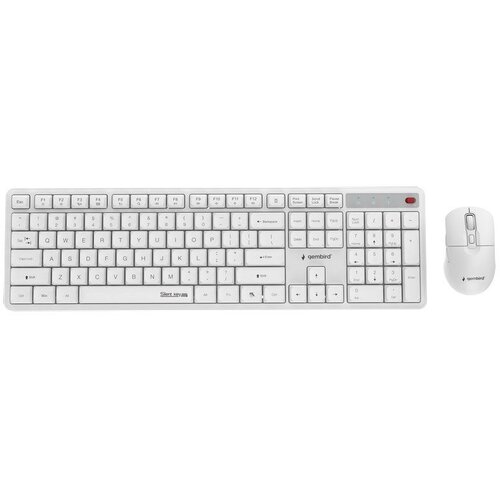 Gembird KBS-WMS-01-W Silent key Pro Business wireless desktop set, white, US layout Cijene
