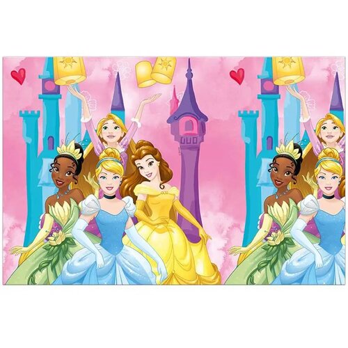Procos Disney+Princeze ružičasti plastični stolnjak 120x180cm Slike