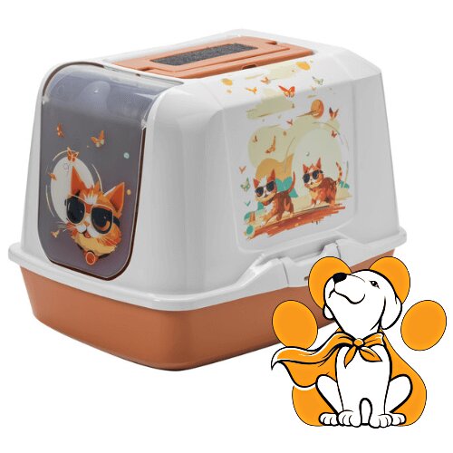 Moderna trendy cat large indy & louise caramel 50cm, toalet za mačke Cene