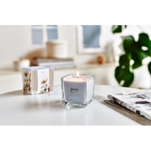 IPURO Di&amp;scaron;eča sveča Ipuro ESSENTIALS Cotton Fileds (125 g) Slike
