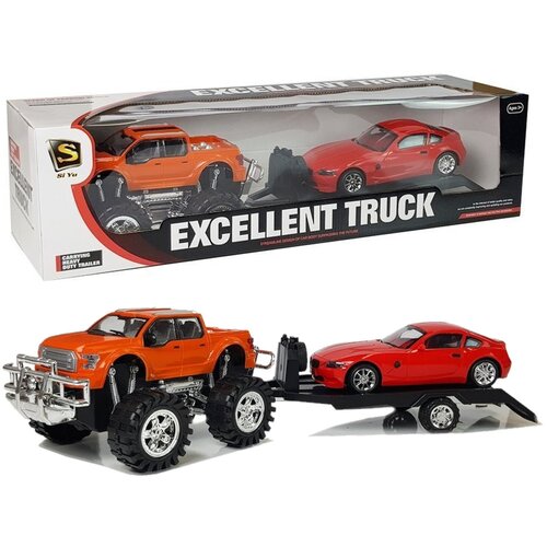  Set vozila - narančasti Monster Truck  i crveni BMW - 58 cm Cijene