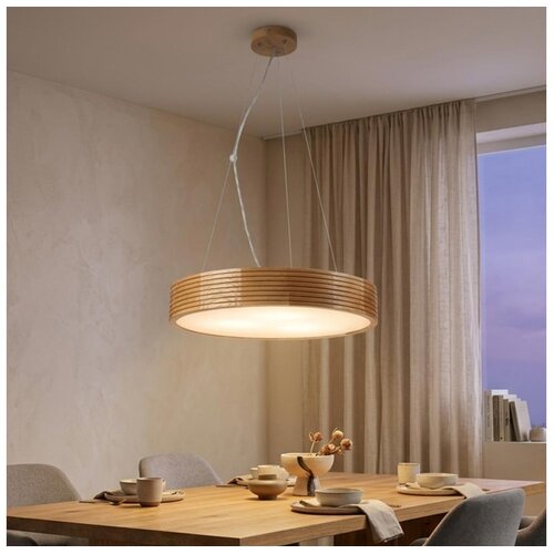 Brilagi LED luster na sajli CARVALHO MODERN 3xE27/60W/230V hrast prečnik 47,5 cm Slike