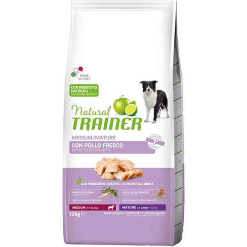 Trainer daily nutrition medium mature with fresh chicken - hrana za starije pse srednjih rasa - sa piletinom (3kg i 12kg) 12kg Slike