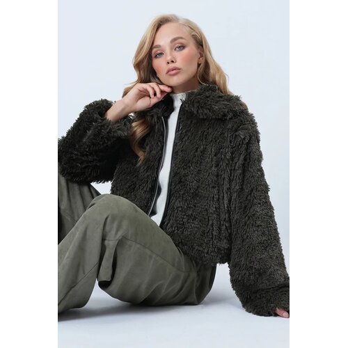 Trend Alacati Stili Ženska jakna Alc-X14577, Kaki Slike