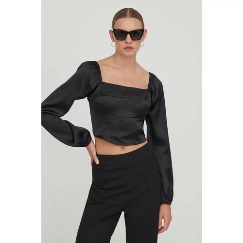 Hollister Co. Bluza za žene, boja: crna, bez uzorka